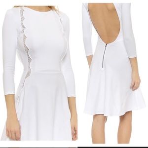 NWT David Lerner white open back fit &